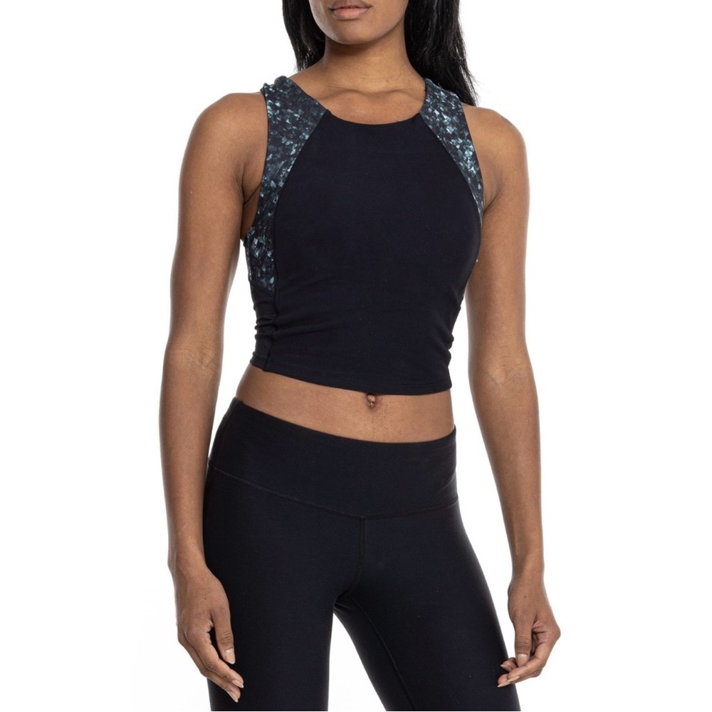 Spyder Women’s Active Black Activewear Sport Bra Top Size L